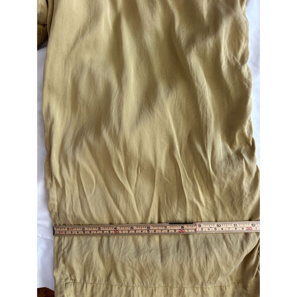 SKIMS Silk Pull On Pants Women’s 2X Wide Leg Elastic Waist Golden Olive - Picture 8 of 9